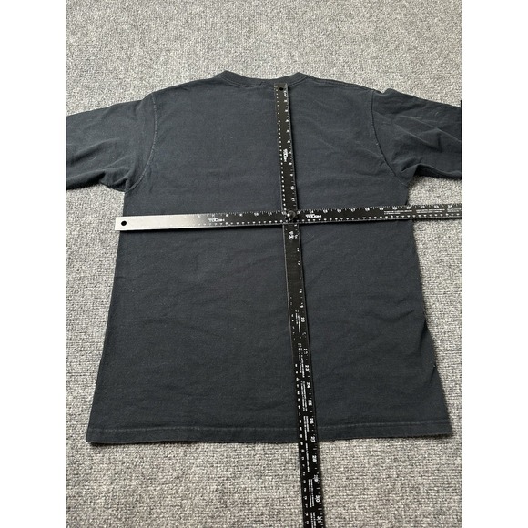 Mens Long Sleeve T Shirt RS Print Graphic Black Skate Style, Size L - Picture 4 of 5